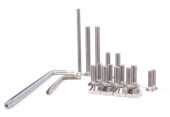 One STAINLESS Screwset and Toolset for All Black Series,...